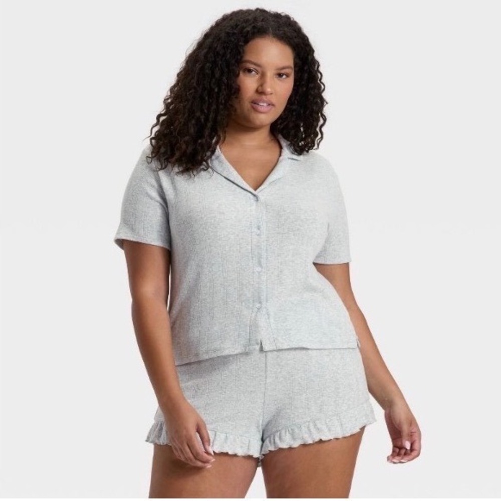 Wild Fable Women's Plus Size 1X Pajama Lounge Sleepwear Bundle 3 Piece